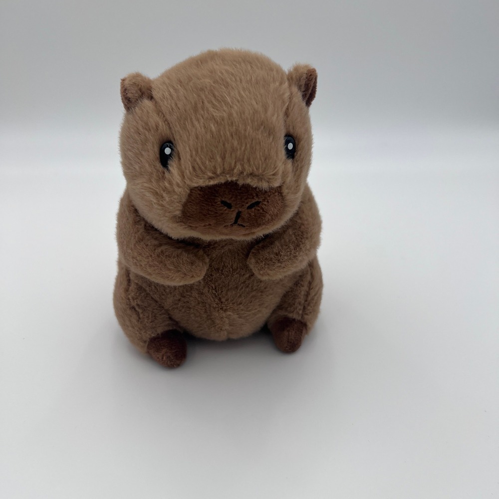 Small Brown Capybara Plush Stuffed Animal Toy Kawaii Aesthetic 5.5 Inch